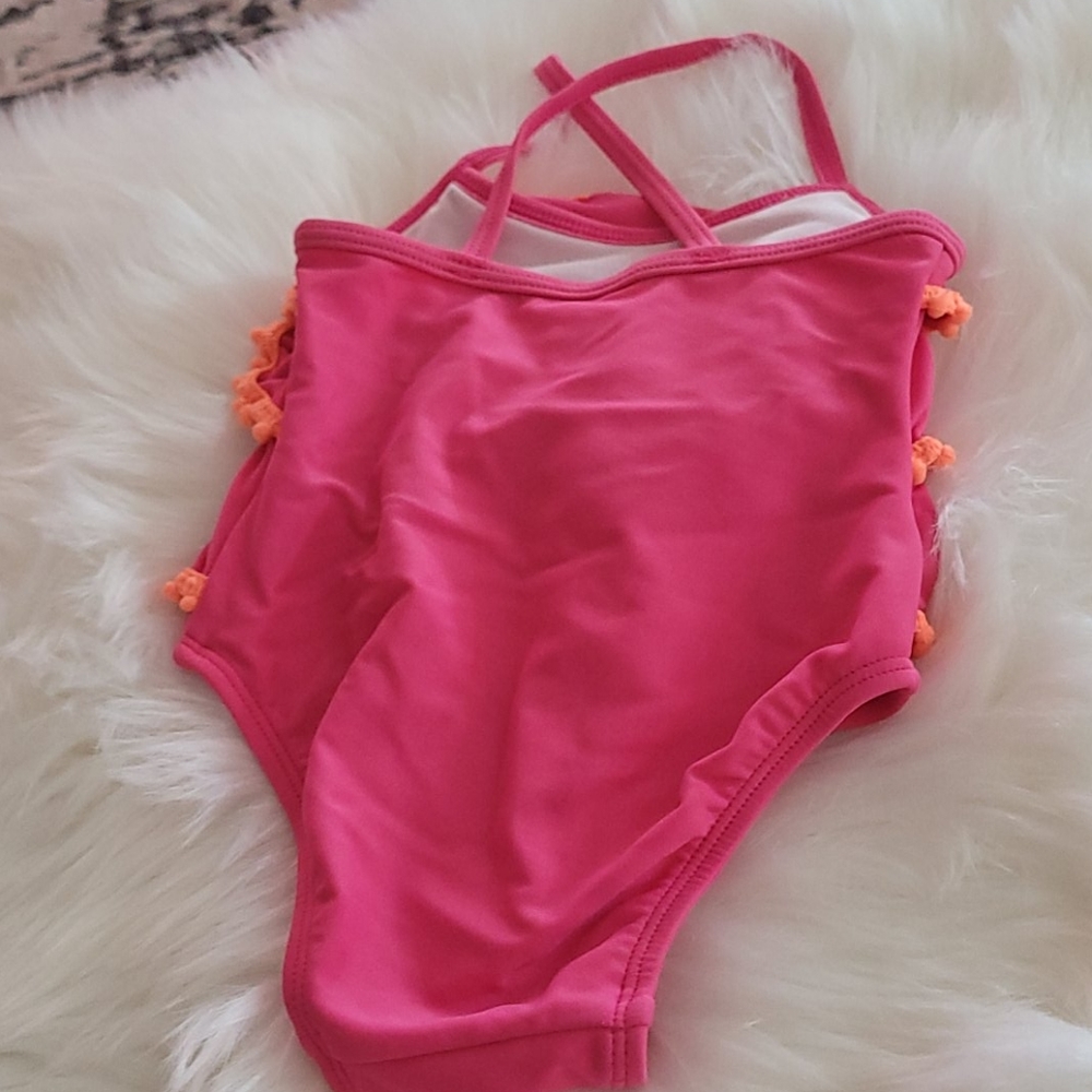 CIRCO pink ruffle swimsuit 6/9mon - Picture 3 of 4